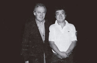 ユーゴスラヴィアで、シャフラン先生と（24～25歳ころ）